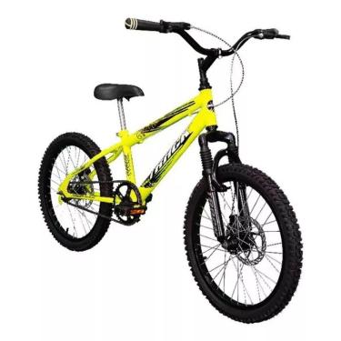 Imagem de Bicicleta Aro 20 Track Bike Rittual TK3 Amarelo Neon Freio À Disco Até 50Kg