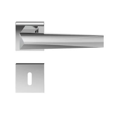 Imagem de Fechadura Zamac Ascot Roseta Quadrada 55mm Externa Pado