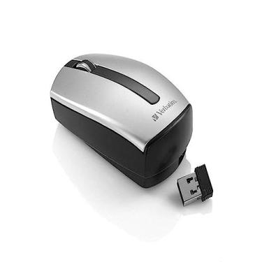 Imagem de Verbatim 96992 Mouse laser para notebook sem fio Easy Riser com Nano receptor - prata e preto