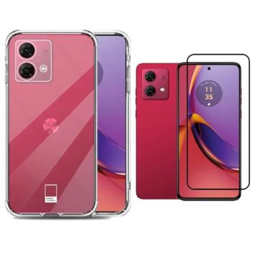 Imagem de Kit Capa Case Capinha e Película 3D Vidro Para Moto G84