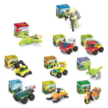 Imagem de 10 Caixas Building Block Montagem de Brinquedos Educacionais Diy Earl