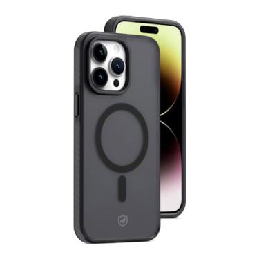 Imagem de Gshield Capa Case Capinha Premium de Policarbonato Fosco Translúcido Compatível com MagSafe para (iPhone 14 Pro Max, Preta)