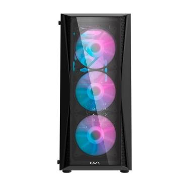 Imagem de Gabinete Gamer Motospeed Hyrax Hgb600b Preto Rgb Vidro