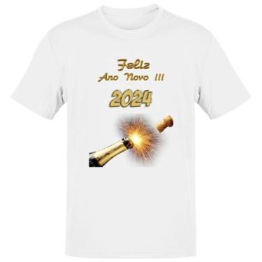 Imagem de Camiseta Unissex Ano Novo Estouro Champagne - Alearts