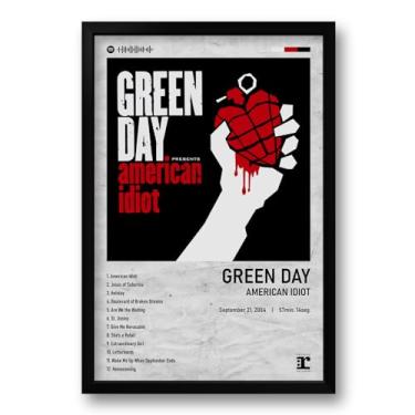 Imagem de Genérico Quadro Musical Quadro Spotify American Idiot - Green Day - 40x60cm