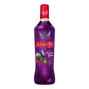 Imagem de Vodka Askov Remix Sabor Frutas Roxas Garrafa 900ml