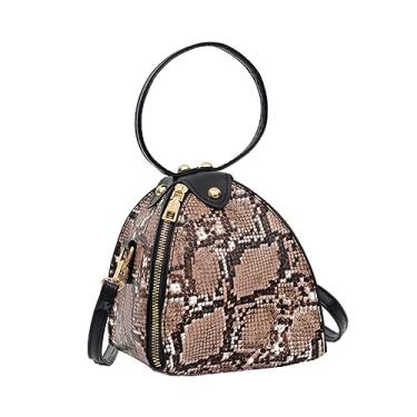 Imagem de USHOBE Moda feminina bolsa leopardo triângulo bolsa mini bolsa mensageiro bolsa de mão para mulheres bolsa transversal bolsas bolsa feminina elegante bolsa mensageiro um ombro Senhorita