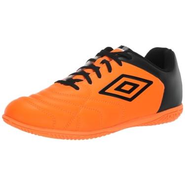 Imagem de Umbro Tênis de futebol masculino Classico Xi Ic Indoor, Laranja/preto/branco, 44