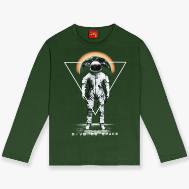 Imagem de Infantil - Camiseta Menino Kyly Estampa de Astronauta Verde  menino