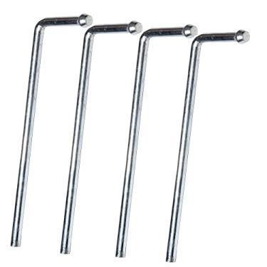 Imagem de Pacote com 4 varetas de suspensão de exaustão de 90 graus, 26 cm de comprimento, solda universal em hastes de suspensão