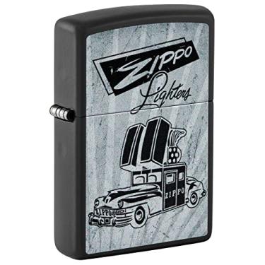 Imagem de Zippo Isqueiro de bolso preto fosco para carro