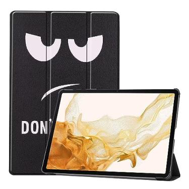 Imagem de Capa para Samsung Galaxy Tab S9 11 polegadas, capa fina dobrável com suporte para Samsung Galaxy Tab S9 com despertar/hibernar automaticamente, olhos