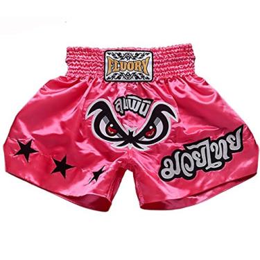 Imagem de Shorts de combate tailandês Muay da FLUORY, shorts de treinamento MMA para artes marciais, luta, luta, artes marciais, kickboxing, roupas, Mtsf03fen, X-Small