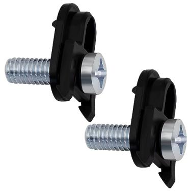 Imagem de WR01X25070 Parafuso de montagem da maçaneta da porta do refrigerador para peças de reposição GE Refrigerator Freezer - AP7175647 WR01X39781 - Preto (pacote com 2)