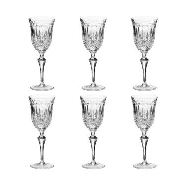 Imagem de Jogo de tacas vinho branco em cristal Strauss Clássicos 237.068 6 peças 310ml