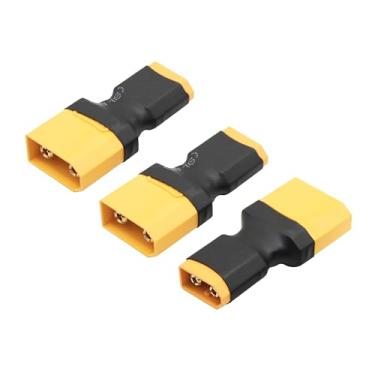 Imagem de Conversor de conector macho XT60 e XT90, conector macho XT60 para XT90 macho sem adaptador de fio, para carregamento de bateria de lítio RC ou plugue conversor XT90 e XT60 (3 peças)