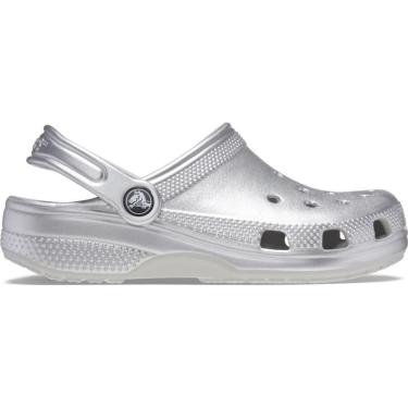 Imagem de Sandália crocs classic metallic cg t silver metallic-Masculino