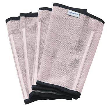 Imagem de CareMaster Botas de malha fina, ajuste solto e antiderrapante, com mosca de cavalo, sem mais incômodo, reduz muito o pisoteio, respirável com fluxo de ar natural (conjunto de 4) pônei cinza prateado