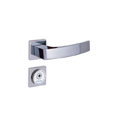 Imagem de fechadura tetra quadratta curva roseta 55mm cromado alianca