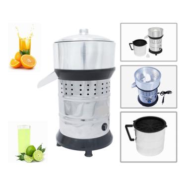 Imagem de Espremedor Elétrico 700w Maquina Fazer Suco Laranja Potente espremedor inox profissional 700w, copo 3 litros, frutas, elétrico, centrífuga, profissional,