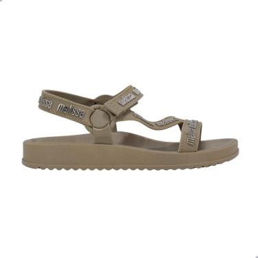 Imagem de Sandália Melissa Stripes M Lover Adulto Bege Prata