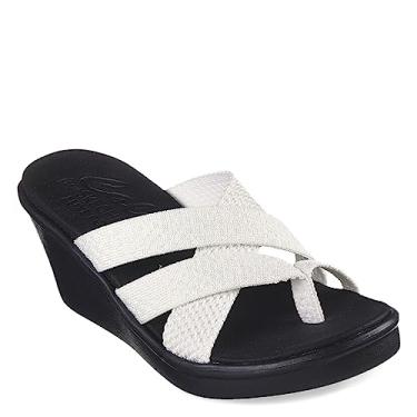 Imagem de Skechers Sandália feminina Rumble on-Heat Maze Wedge, Branco, 40