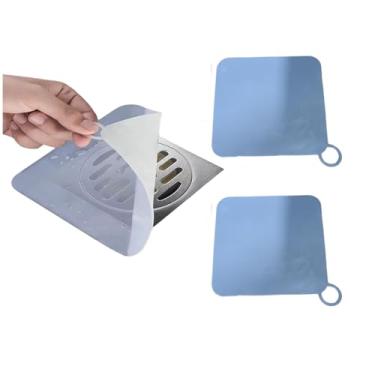 Imagem de Kit 02 Protetor tampa de ralo de silicone anti odor mal cheiro e inseto para banheiro e pia Cinza