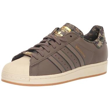 Imagem de adidas Originals Tênis masculino Superstar, Castanho Branco/Castanho Branco/Branco Creme, 4.5