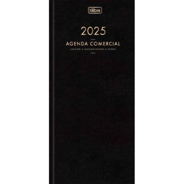 Imagem de Agenda Executiva Costurada Diária 12,3 x 27,5 cm Comercial 2025