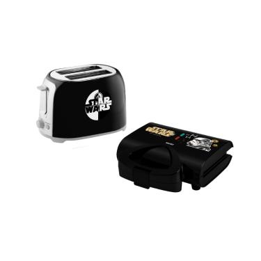 Imagem de Kit Mallory - Sanduicheira Star Wars Preta 750W 220V + Torradeira Star Wars 220V