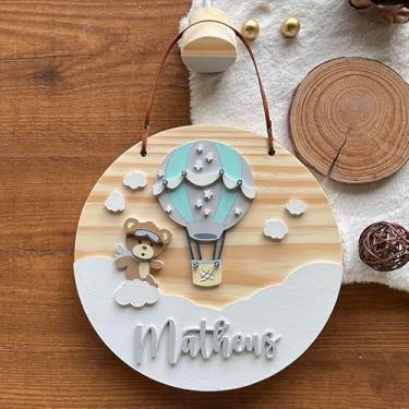 Imagem de Porta Maternidade - Flâmula Urso Baloeiro II Balão