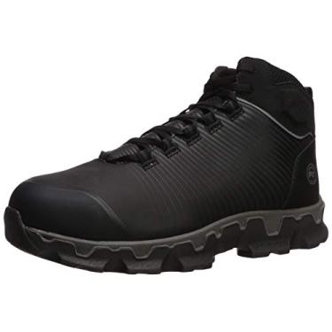 Imagem de Timberland PRO Powertrain Sport, masculino, bico de liga, EH, antiderrapante, caminhada, bota de trabalho, Preto/cinza, 15 Wide