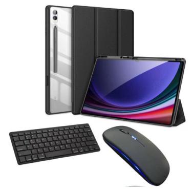 Imagem de Capa Smart + Teclado + Mouse Para Tablet Samsung Galaxy S9 Plus - Fam