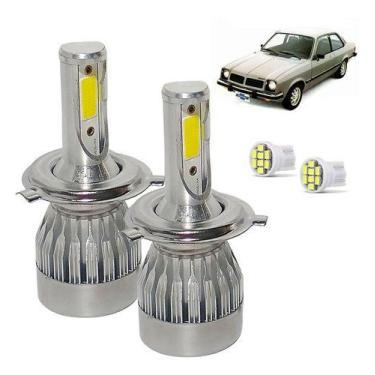 Imagem de Kit Super Led Chevette 1973 1974 1975 1976 1977 Farol Alto e Baixo H4 