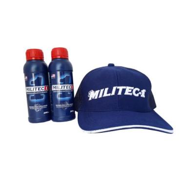 Imagem de 2 Militec-1 Cond. Metal - 200 Ml + Boné - Dist. Autorizado