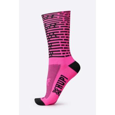 Imagem de Meia para Corrida HUPI Biometria Rosa, Rosa, UNICO