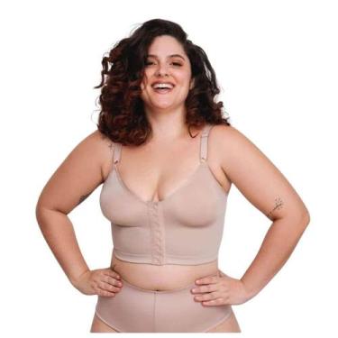 Imagem de Sutiã Pós-Cirúrgico Vi Lingerie 310720 Abertura Frontal, 46, Chocolate