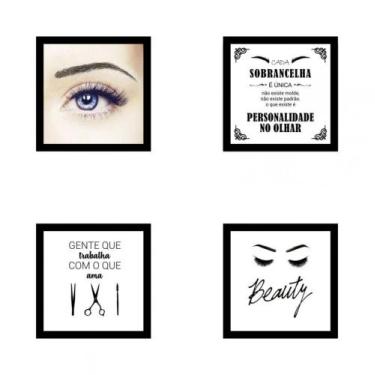 Imagem de Kit De Quadros Decorativos Mdf Designer De Sobrancelhas 09 - New Decor