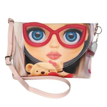 Imagem de Bolsa Infantil Menina Com Óculos 3D Vermelho Magicc Bolsas MI-218
