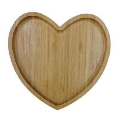Imagem de PETISQUEIRA CORAÇÃO BAMBU 19x19cm - Dolce Home