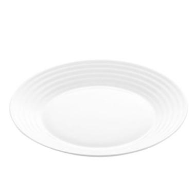 Imagem de Prato Para Sobremesa de Vidro Opalino Harena Branco 19cm - Lyor