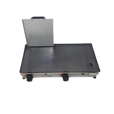 Imagem de Chapa de Lanches 60x30 Premium sanduicheira à Gás Com Prensa - METALLU