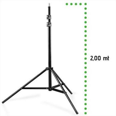Imagem de Tripe de ilumincao para estudi fotografico 2,00mt ys302 - Greika