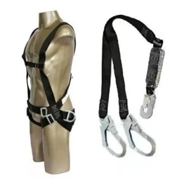 Imagem de Kit Cinto Paraquedista 3pto C/ Talabarte Abs DG6002 DG8009 - DGMASTER,