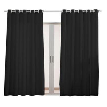 Imagem de Cortina de Janela Tecido Grosso OXFORD 3,00M x 3,00M para Sala Quarto 