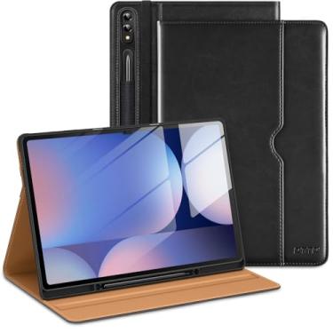 Imagem de DTTO Capa para Samsung Galaxy Tab S9 Ultra de 14,6 polegadas 2023, capa de couro premium com suporte de caneta S para Galaxy Tablet S9 Ultra 14,6" modelo 2023 [SM-X910/X916B/X918U], preta