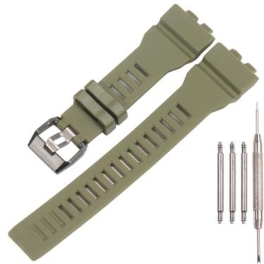 Imagem de XBDSW Pulseira de Relógio de Resina Compatível com Casio G-Squad GBA-800 GBD800, Masculina, Verde Militar, 21 mm