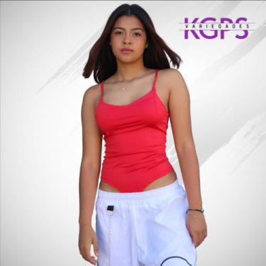 Imagem de Body Alcinha Básica Casual Tecido Suplex - Vermelho - Cowguirl, G