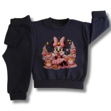 Imagem de Conjunto Moletom infantil Bebê Menina Grosso Roupa de Frio - Timiliki,