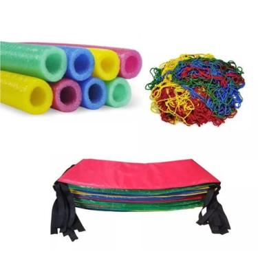Imagem de Kit 8 Isotubos + Protetor de Molas + Rede Tela de Proteção  3,05m / 3,
